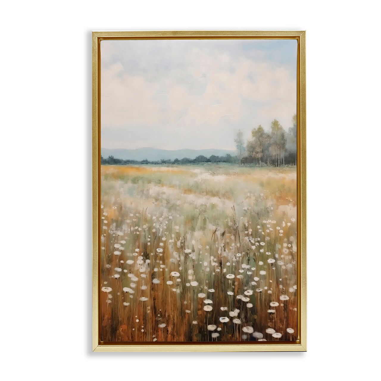 Stupell Industries A Field Of Wildflowers Black Framed Floater Canvas Wall Art, design by Creative Studio